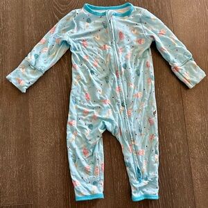 Free Birdees Ice Cream Print Baby Bamboo Pajama